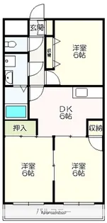 パレスハイツ萩野【2階】の間取り