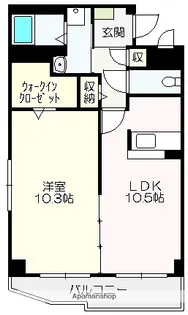 エピナール北久保【3階】の間取り