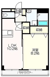 1LDKの間取り画像