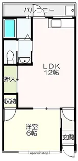 サンパレス【3階】の間取り