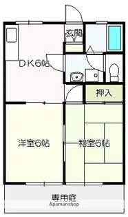 ヤマイチハイツ【1階】の間取り
