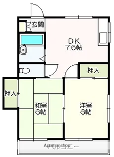 エスポアールKNA【2階】の間取り