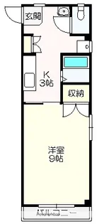 1Kの間取り画像