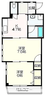 マンションつくし野【201号室】の間取り