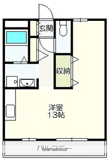 コーポリベール A棟【1階】の間取り