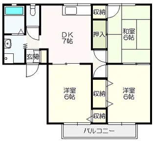 マンションハウス中村Ⅱ【2階】の間取り
