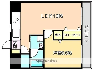 コーポ舟入川【203号室】の間取り