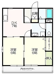 幸佐ハイツⅢ【202号室】の間取り