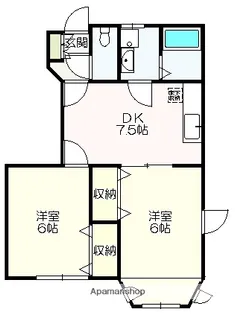 エンゼルハイツ高須【101号室】の間取り