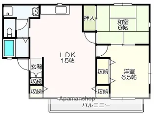 ファミール戸田B棟【1階】の間取り