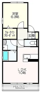 サニーコートA棟【202号室】の間取り