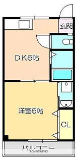 ドリームハウス【211西号室】の間取り