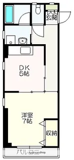 クローバー南川添【3階】の間取り