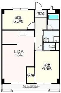 コーポ山崎【307号室】の間取り