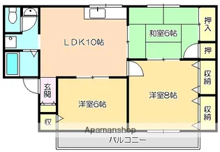 マンションハウス中村【202号室】の間取り