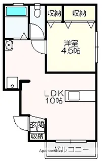 シーズ【2階】の間取り