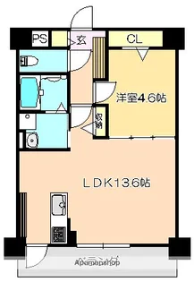 山中ハイツⅣ【1階】の間取り