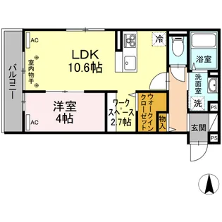 リラクコート【2階】の間取り