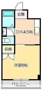 ヴィラまほら【6階】の間取り