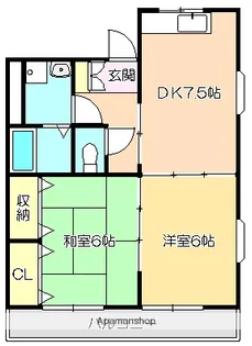 ハイツハピィバリーⅡ D棟【3階】の間取り