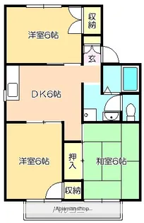高知県高知市介良乙【アパート】の間取り