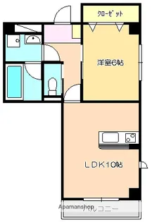 1LDKの間取り画像