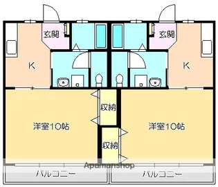 セントファームYOU【301号室】の間取り