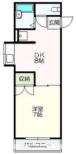 コーポ川田【305号室】の間取り