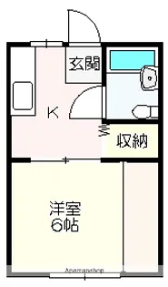 岡本ハイツⅡ【22号室】の間取り