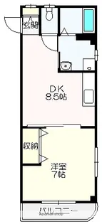 コーポエルフ【201号室】の間取り