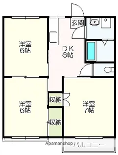 高知県高知市高須3丁目【アパート】の間取り