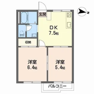 タウニー塩田町【1階】の間取り