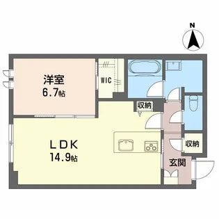 ベレオ ラ・カシータ【1階】の間取り