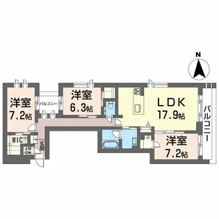 ベレオ ラ・カシータ【3階】の間取り