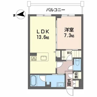 ベレオニシムラ【3階】の間取り