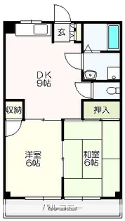 コスモ一宮Ⅱ【205号室】の間取り