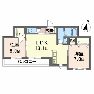 ベレオあけぼの【2階】の間取り