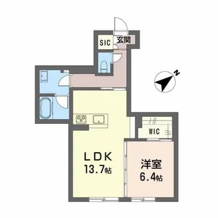 ベレオガーデンズ MIWAⅡ【1階】の間取り