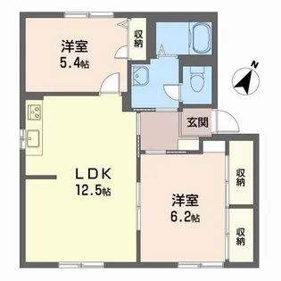 アメニティハイツ十市 B棟【1階】の間取り