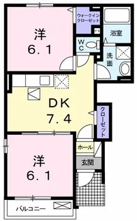 サウス眞島【1階】の間取り