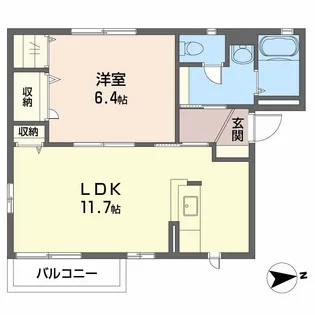 ロコモコハウス【1階】の間取り