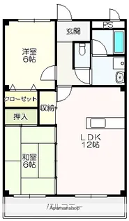 トゥジュール・ヴェール【2階】の間取り