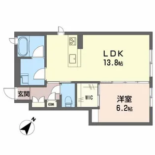 シャーメゾン ゆず【1階】の間取り