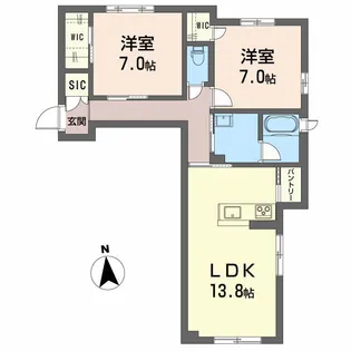 シャーメゾン アルファⅡ【1階】の間取り