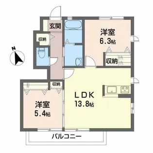アルカ・フトーラ A棟【1階】の間取り