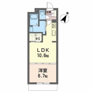 ベレオ グート【1階】の間取り