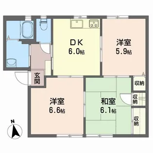 シャーメゾン橋田 C棟【1階】の間取り