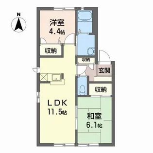 レジェンド A棟【1階】の間取り