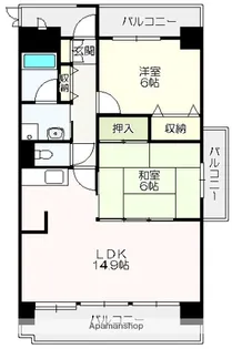 ジュピター【4階】の間取り