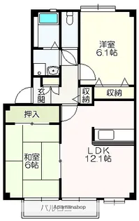 フォブール深田【2階】の間取り